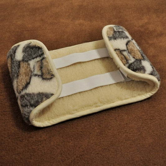 Wide winter back support belt