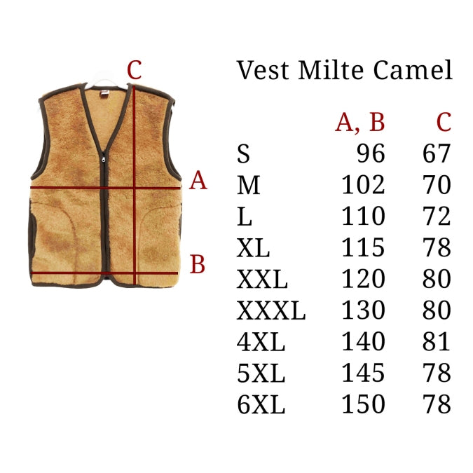 Milte Kaamel  – Meeste vest 