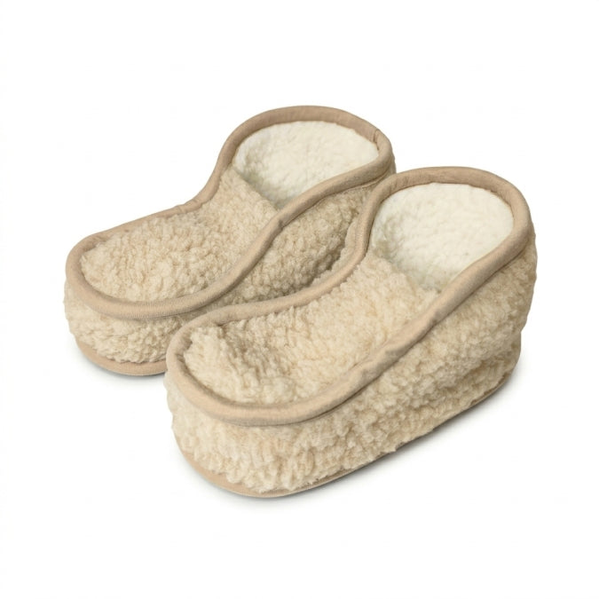 Mona merinovillatossut, beige